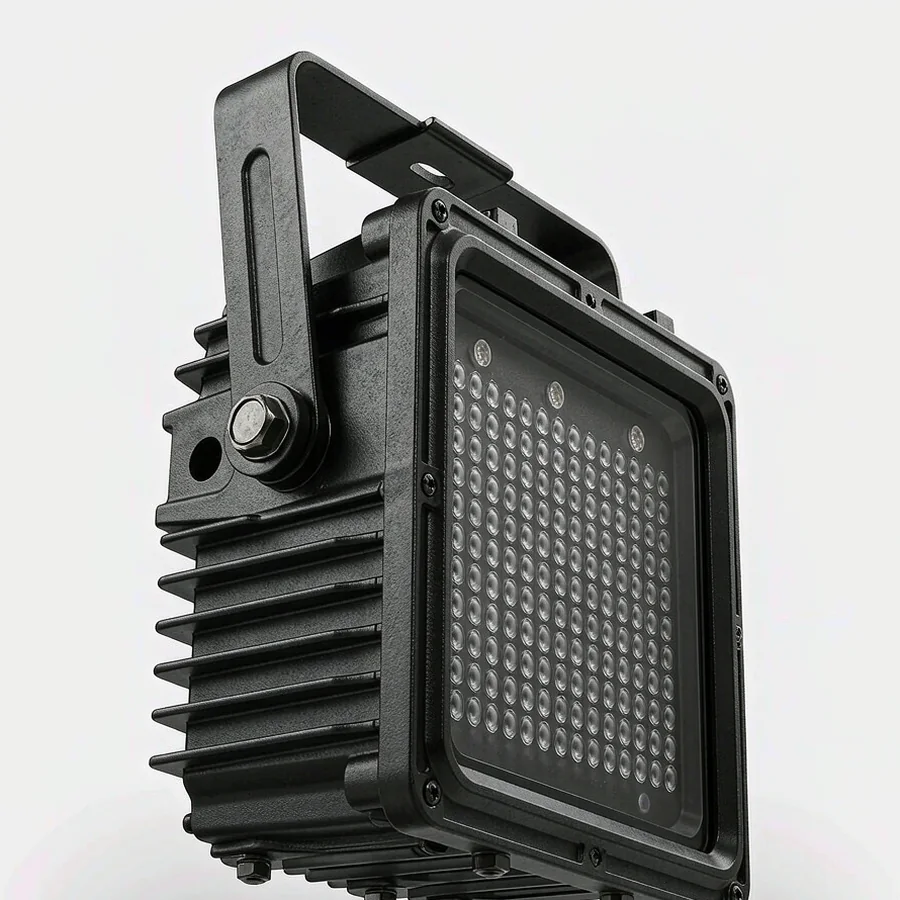 工业照明：亚明 LED 投光灯 100W 6500K 户外防水 IP65